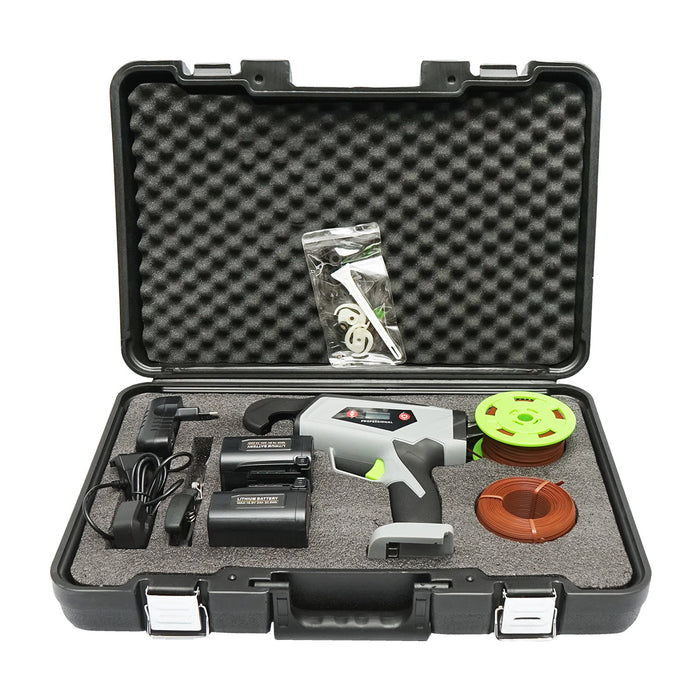 Legatrice per Vigneto, Dispositivo automatico per la legatura di viti, ortaggi e alberi da frutto — 60W, con batteria Li-ion da 16,8V, diametro di legatura 25 mm.