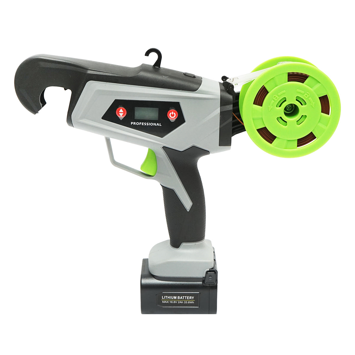 Legatrice per Vigneto, Dispositivo automatico per la legatura di viti, ortaggi e alberi da frutto — 60W, con batteria Li-ion da 16,8V, diametro di legatura 25 mm.