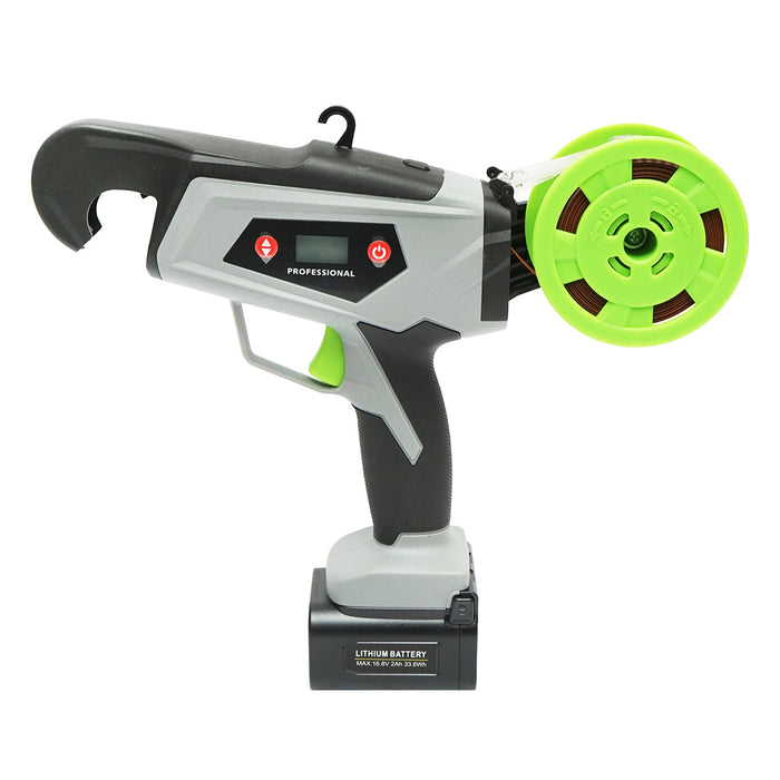 Legatrice per Vigneto, Dispositivo automatico per la legatura di viti, ortaggi e alberi da frutto — 60W, con batteria Li-ion da 16,8V, diametro di legatura 25 mm.