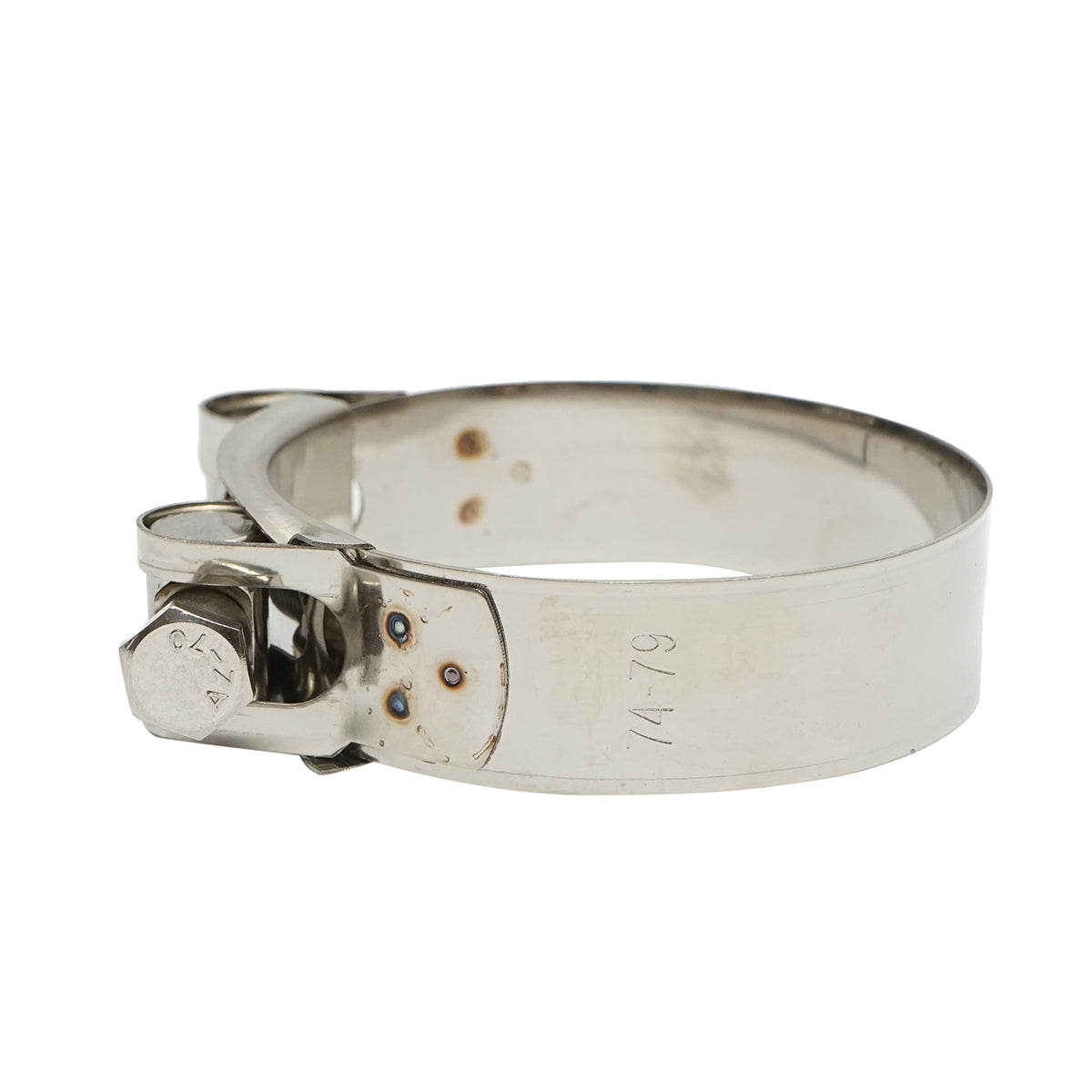 Morsetto di forza, morsetto in acciaio inox 201 con vite per tubi flessibili 74-79 mm Breckner Germany