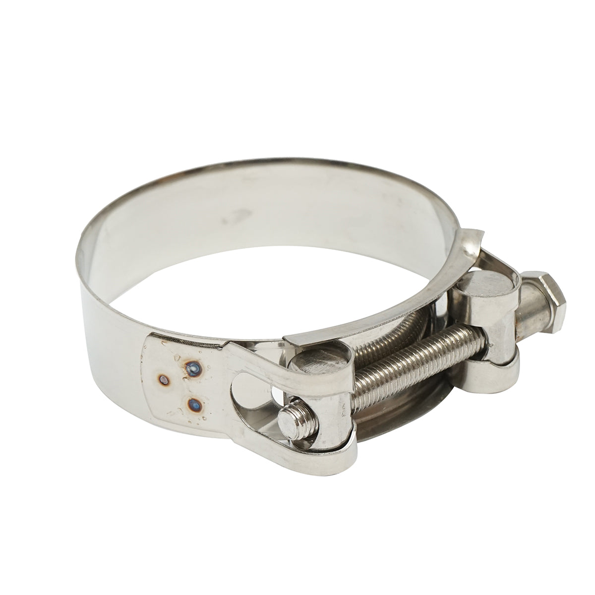 Morsetto di forza, morsetto in acciaio inox 201 con vite per tubi flessibili 74-79 mm Breckner Germany