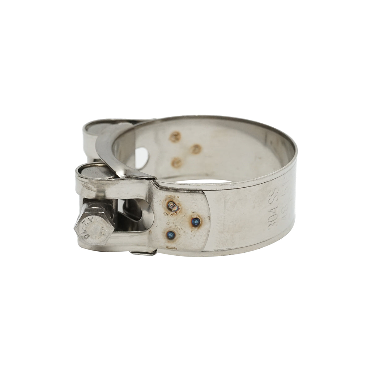 Morsetto di forza, morsetto in acciaio inox 304SS con vite per tubi flessibili da 48-51 mm Breckner Germany