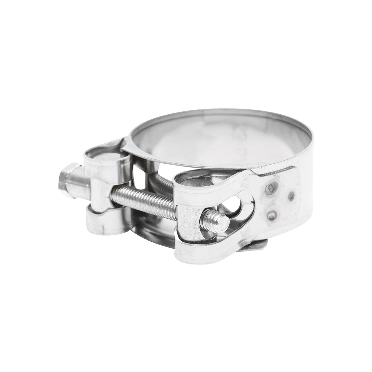 Morsetto di forza, morsetto in acciaio inox con vite 201 per tubi flessibili 48-51 mm Breckner Germany