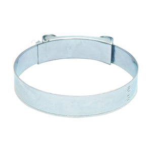 Morsetto di forza, morsetto in metallo zincato con vite W1 per tubi flessibili da 113-121 mm Breckner Germany