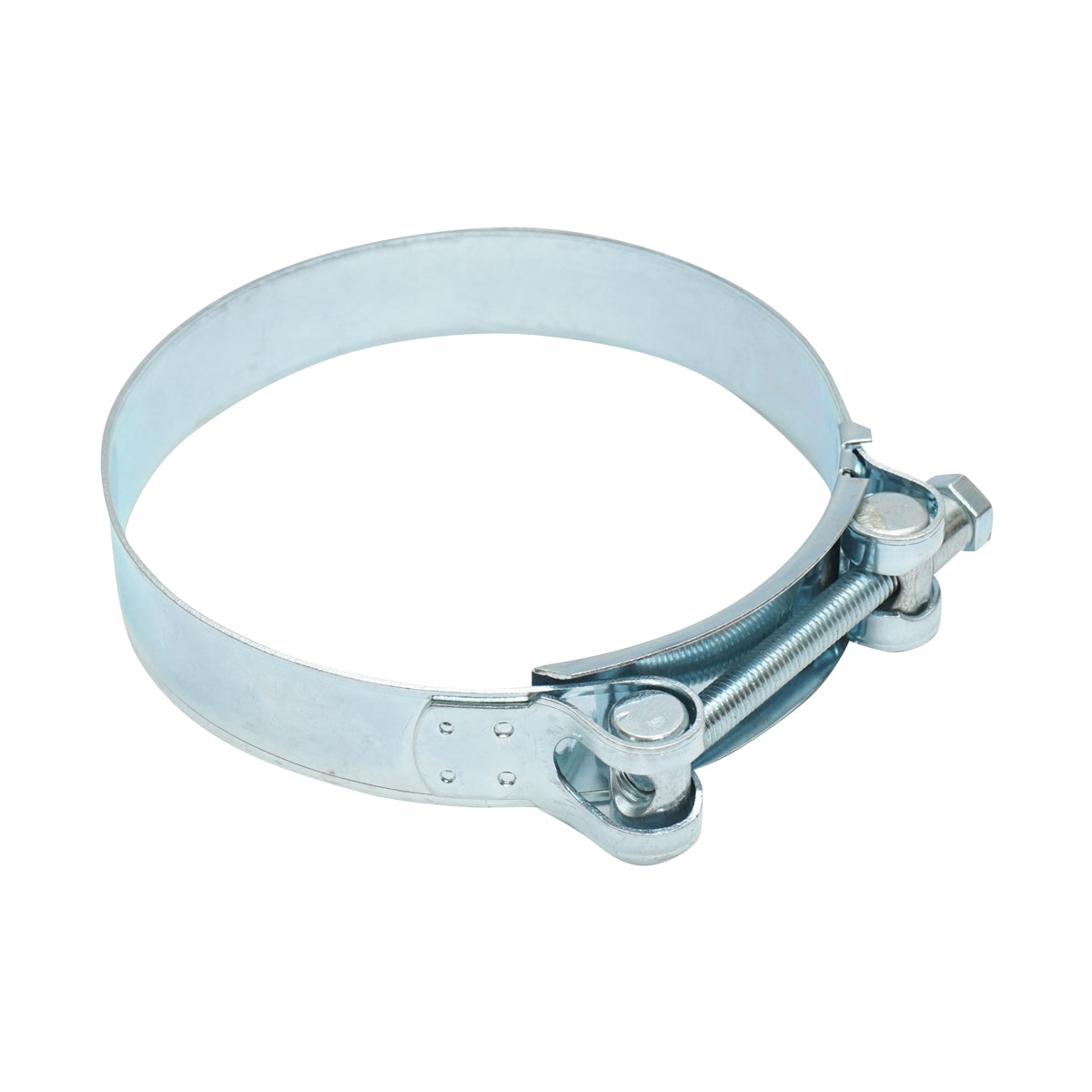 Morsetto di forza, morsetto in metallo zincato con vite W1 per tubi flessibili da 113-121 mm Breckner Germany