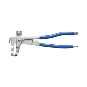 Pinza a contrappeso per equilibratura e vulcanizzazione ruote