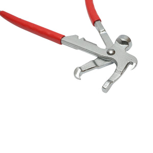 Pinza a contrappeso per equilibratura e vulcanizzazione ruote