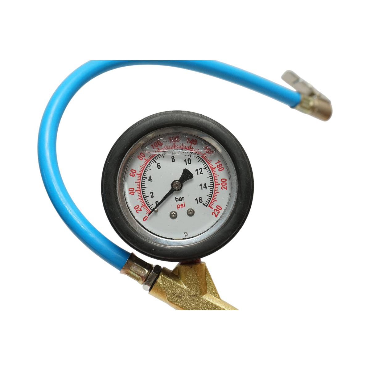 Pistola professionale per gonfiaggio pneumatici con tubo da 330 mm e manometro meccanico 0-16 bar Breckner Germany