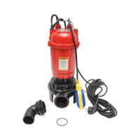 POMPA SOMMERSA PER ACQUE SPORCHE DRENAGGIO CON GALLEGGIANTE E TRITURATORE 2600W, 220V, H12m, 333 L/min, Breckner Germany