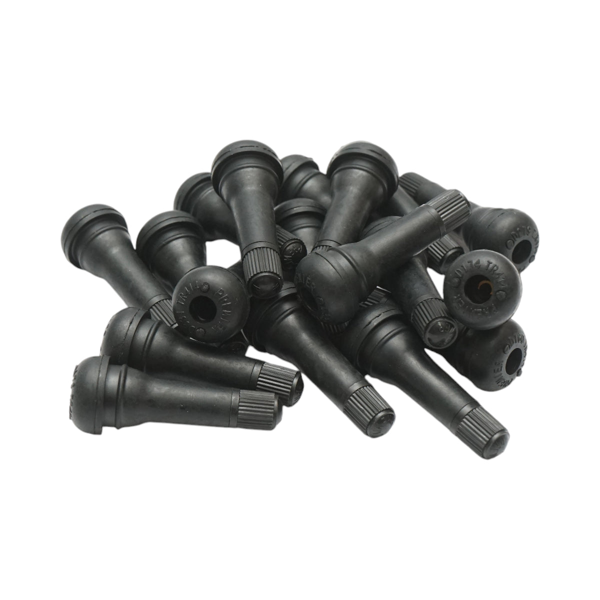 Set di 100 valvole per ruote tubeless TR414 EPDM con inserto metallico in ottone