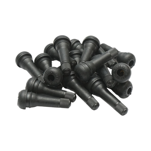 Set di 100 valvole per ruote tubeless TR414 EPDM con inserto metallico in ottone