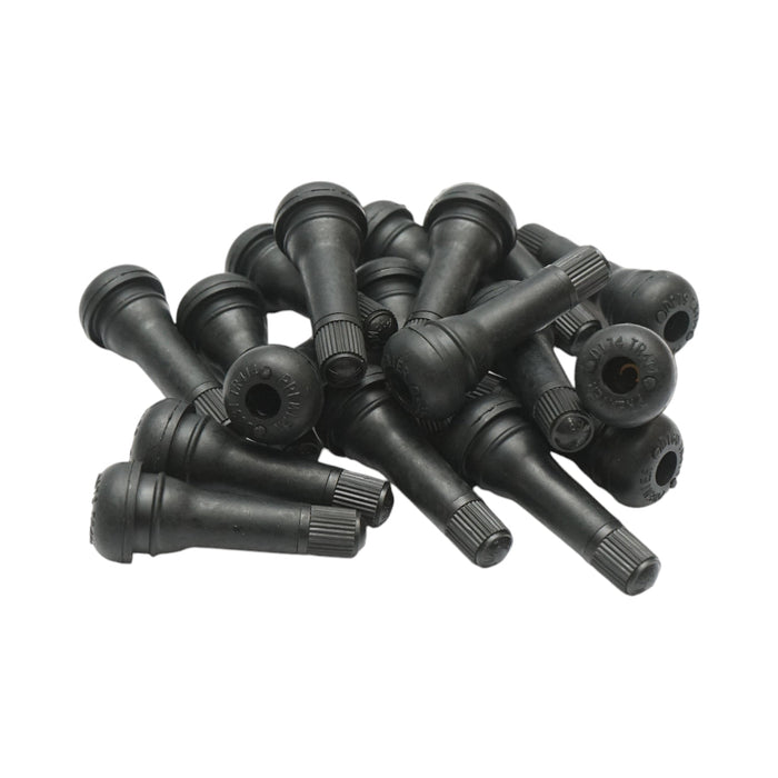 Set di 100 valvole per ruote tubeless TR414 EPDM con inserto metallico in ottone