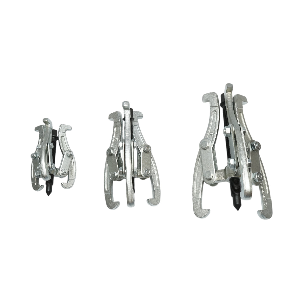 Set di 3 estrattori per cuscinetti a 3 bracci da 100 mm, 150 mm, 200 mm