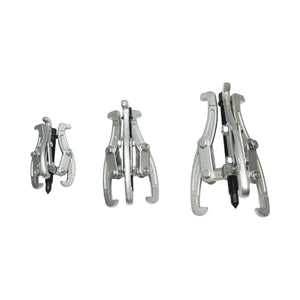 Set di 3 estrattori per cuscinetti a 3 bracci da 100 mm, 150 mm, 200 mm