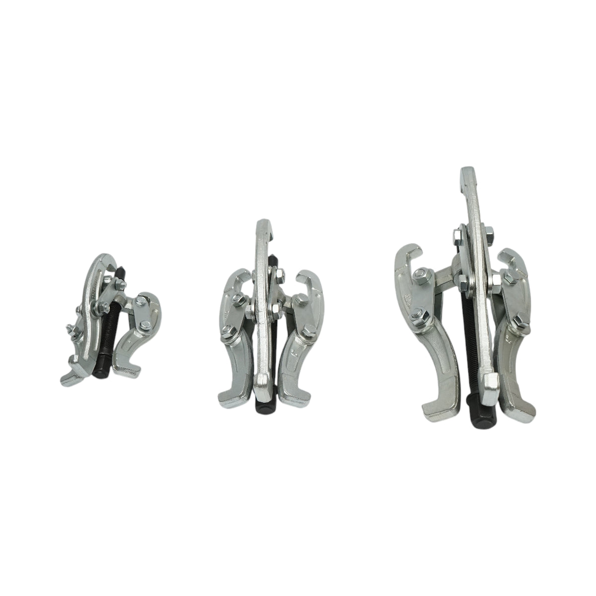 Set di 3 estrattori per cuscinetti a 3 bracci da 100 mm, 150 mm, 200 mm