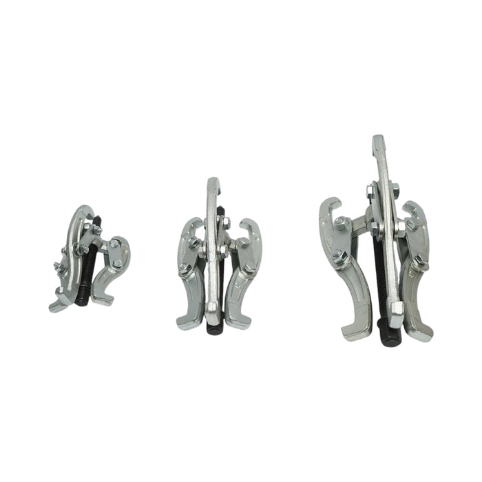 Set di 3 estrattori per cuscinetti a 3 bracci da 100 mm, 150 mm, 200 mm