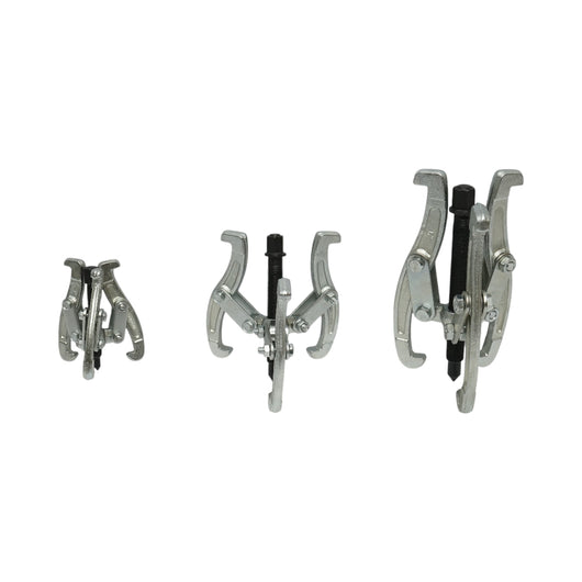 Set di 3 estrattori per cuscinetti a 3 bracci da 75 mm, 100 mm, 150 mm