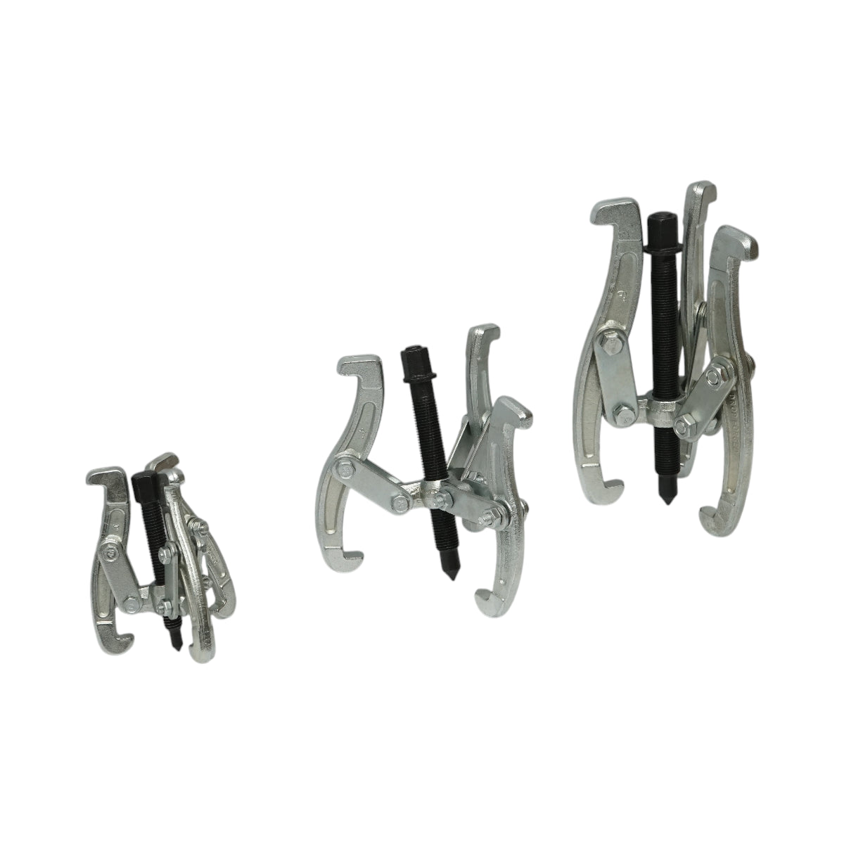 Set di 3 estrattori per cuscinetti a 3 bracci da 75 mm, 100 mm, 150 mm