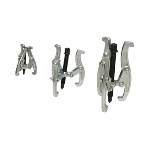 Set di 3 estrattori per cuscinetti a 3 bracci da 75 mm, 100 mm, 150 mm