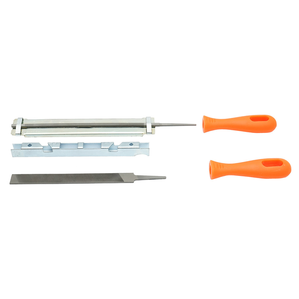 Set di 3 utensili per affilare le catene delle motoseghe con passo da 3/8