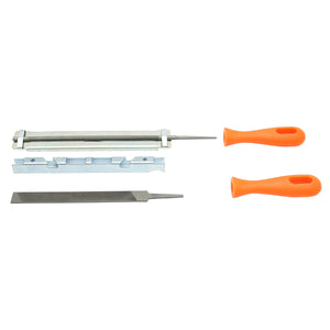 Set di 3 utensili per affilare le catene delle motoseghe con passo da 3/8