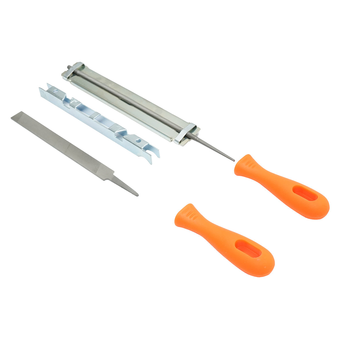 Set di 3 utensili per affilare le catene delle motoseghe con passo da 3/8