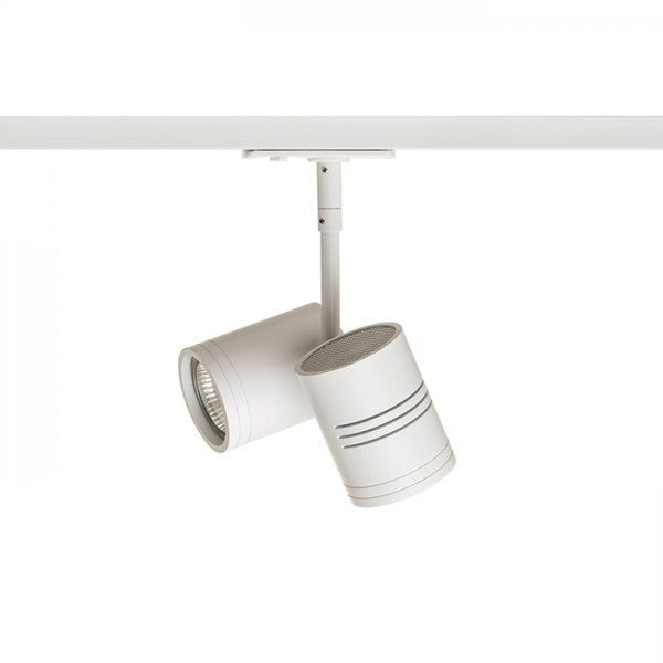 Riflettore Proiettore BEEBA II per binario monofase Bianco 230V GU10 2x35W