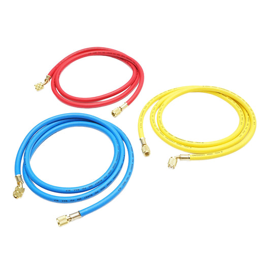 Set tubi flessibili 180 cm 3 colori per carica freon R-410a