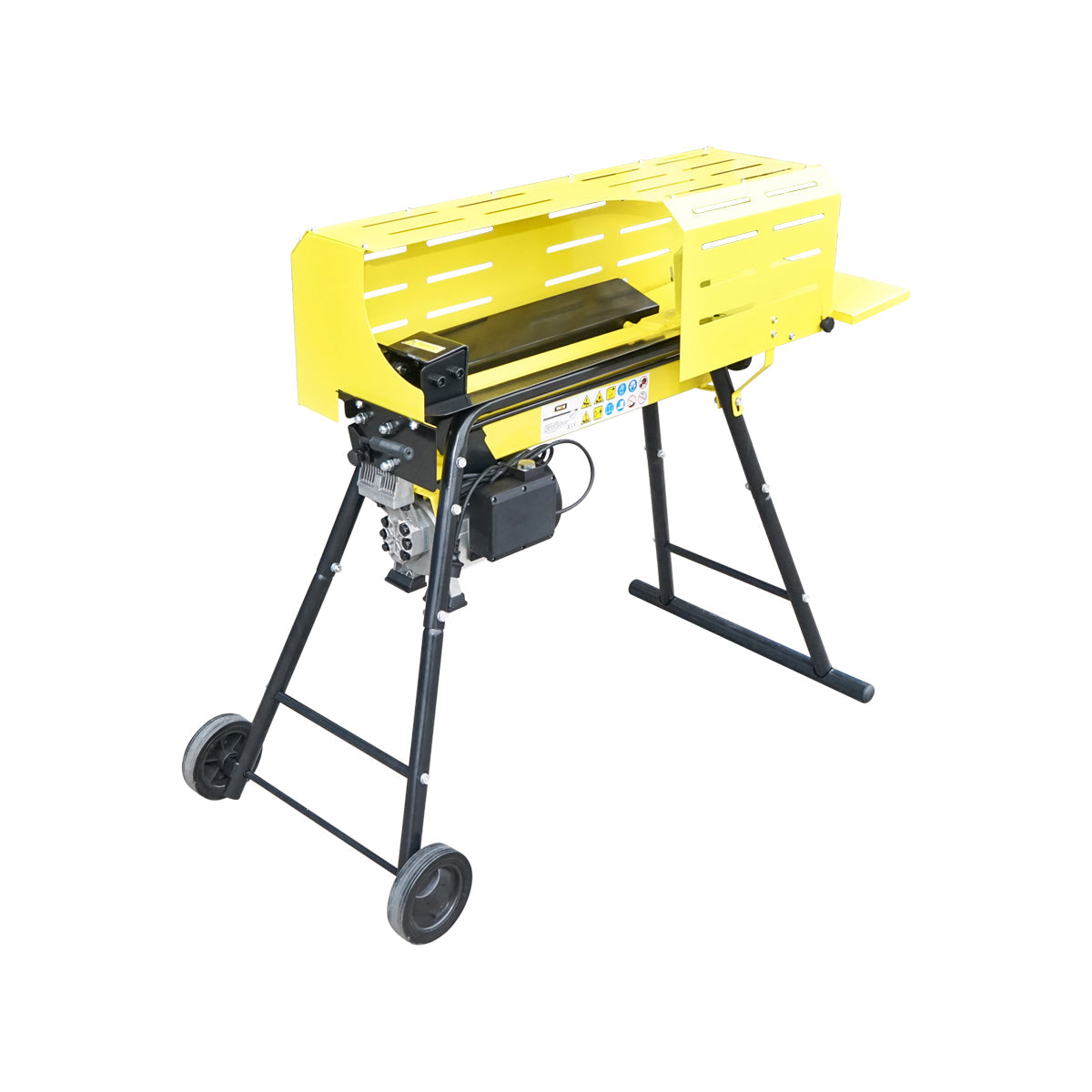 Spaccalegna orizzontale 5T 230V 2kW con supporto in altezza e protezione Thor