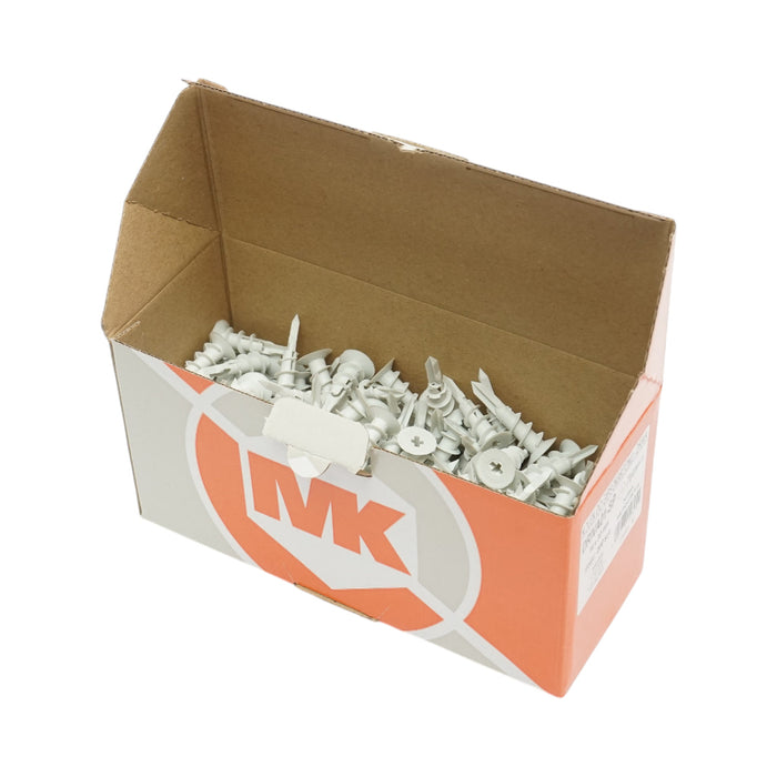 Tassello autoforante in plastica per cartongesso 14x32mm tipo chiocciola 200 pz/scatola