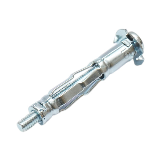 Tassello metallico per cartongesso tipo Molly 4x38mm in acciaio zincato, testa a croce 100 pz/scatola