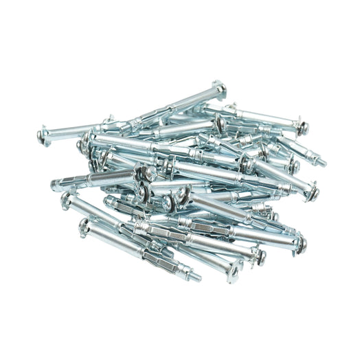 Tassello metallico per cartongesso tipo Molly 4x59mm in acciaio zincato, testa a croce 100 pz/scatola