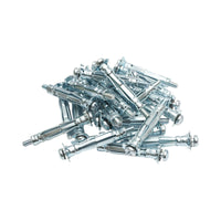 Tassello metallico per cartongesso tipo Molly 5x52mm in acciaio zincato, testa a croce 100 pz/scatola