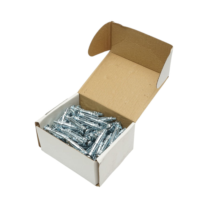 Tassello metallico per cartongesso tipo Molly 5x52mm in acciaio zincato, testa a croce 100 pz/scatola