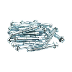 Tassello metallico per cartongesso tipo Molly 6x65mm in acciaio zincato, testa a croce 50 pz/scatola