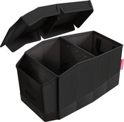 Organizzatore di sedile centrale con coperchio - Versatile - Autobox - Spazio di stoccaggio intelligente con chiusura magnetica - Pulizia facile - Viaggio comodo e ordinato (nero)