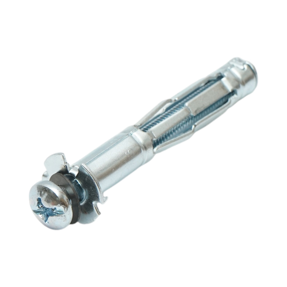 Tassello metallico per cartongesso tipo Molly 6x65mm in acciaio zincato, testa a croce 50 pz/scatola