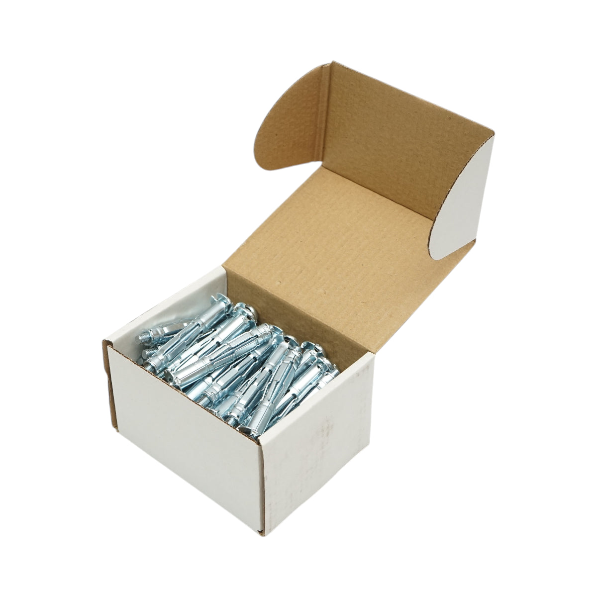 Tassello metallico per cartongesso tipo Molly 6x65mm in acciaio zincato, testa a croce 50 pz/scatola