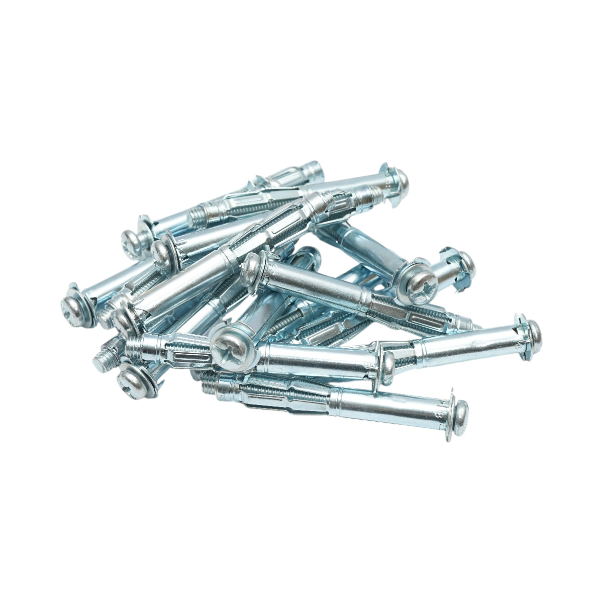 Tassello metallico per cartongesso tipo Molly 8x80mm in acciaio zincato, testa a croce 50 pz/scatola