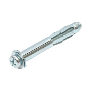 Tassello metallico per cartongesso tipo Molly 8x80mm in acciaio zincato, testa a croce 50 pz/scatola