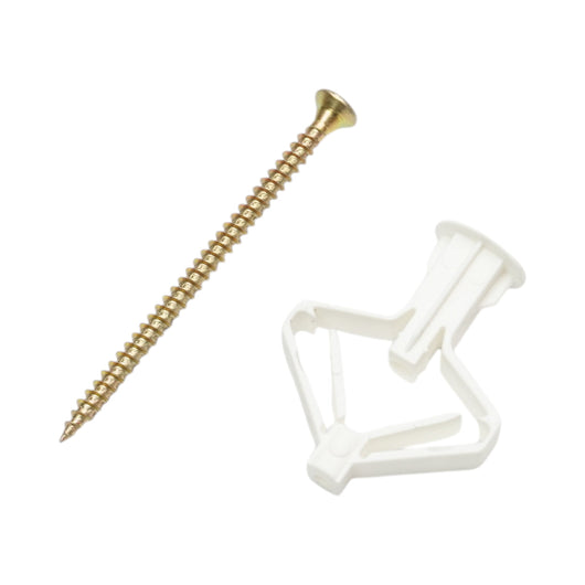 Tassello per cartongesso a farfalla 10x35mm con vite 3,5x60mm 100 pezzi/scatola