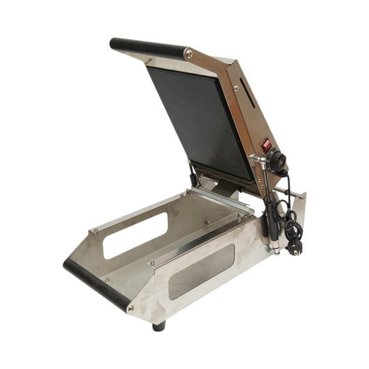 Termosigillatrice manuale per vaschette alimentari  Sigillatrice per vaschette alimentari in acciaio inossidabile-macchina semiautomatica per la sigillatura a caldo di vaschette