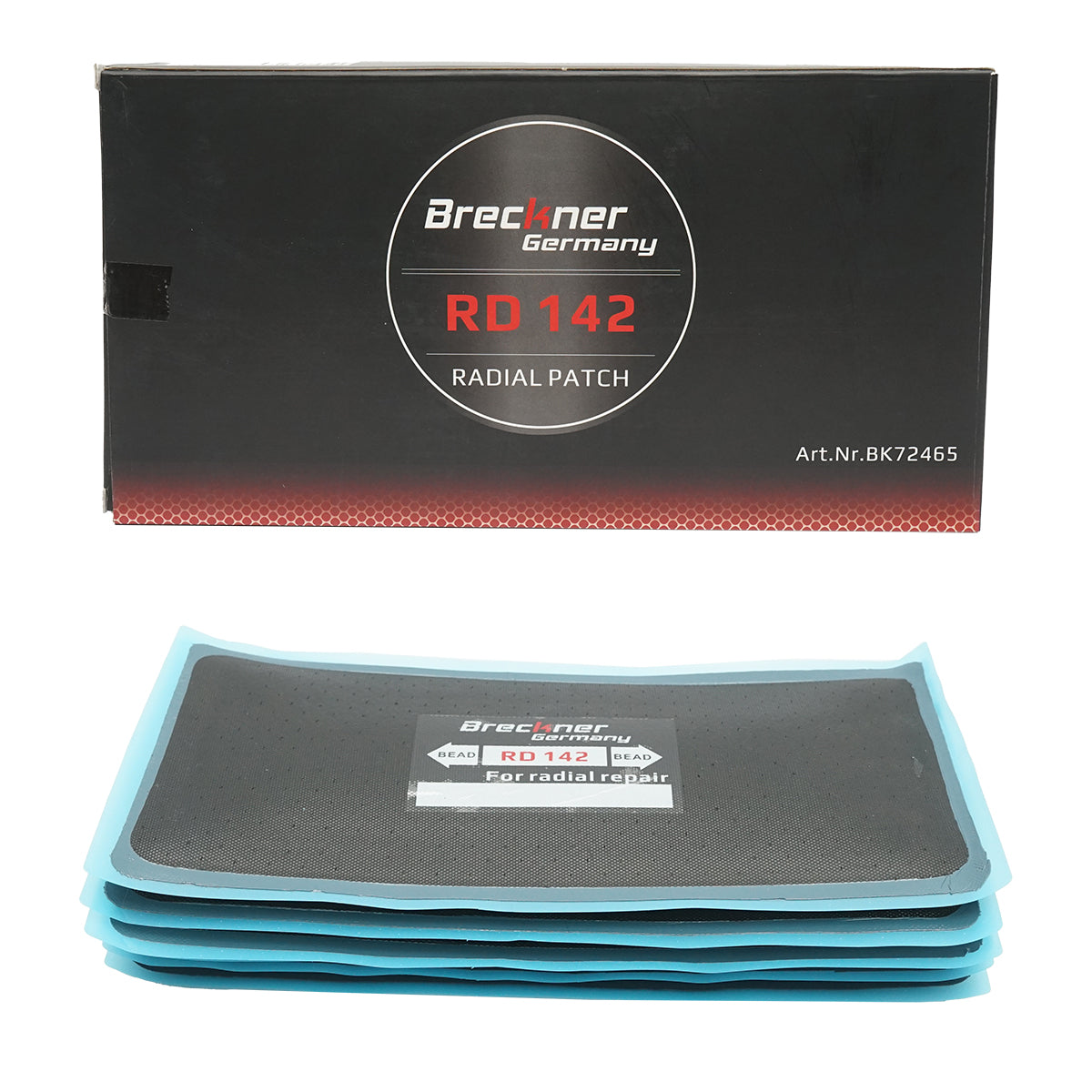 Toppa per pneumatici radiali 130x260mm 10 pezzi/set Breckner Germany