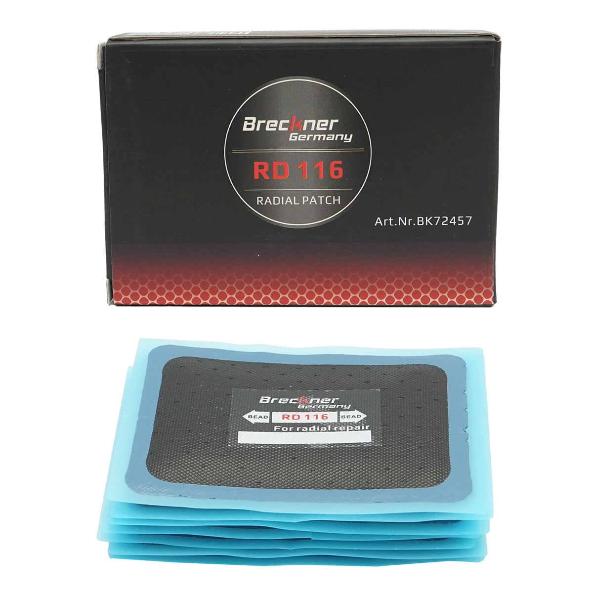 Toppa per pneumatici radiali 75x110mm 10 pezzi/set Breckner Germany