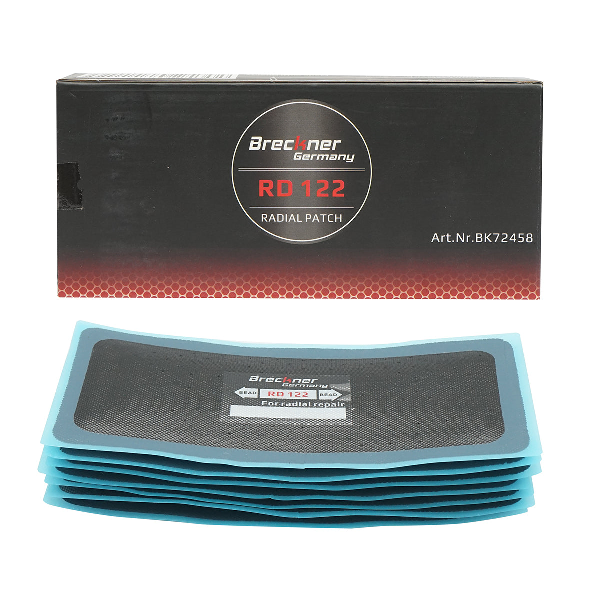 Toppa per pneumatici radiali 75x150mm 10 pezzi/set Breckner Germany