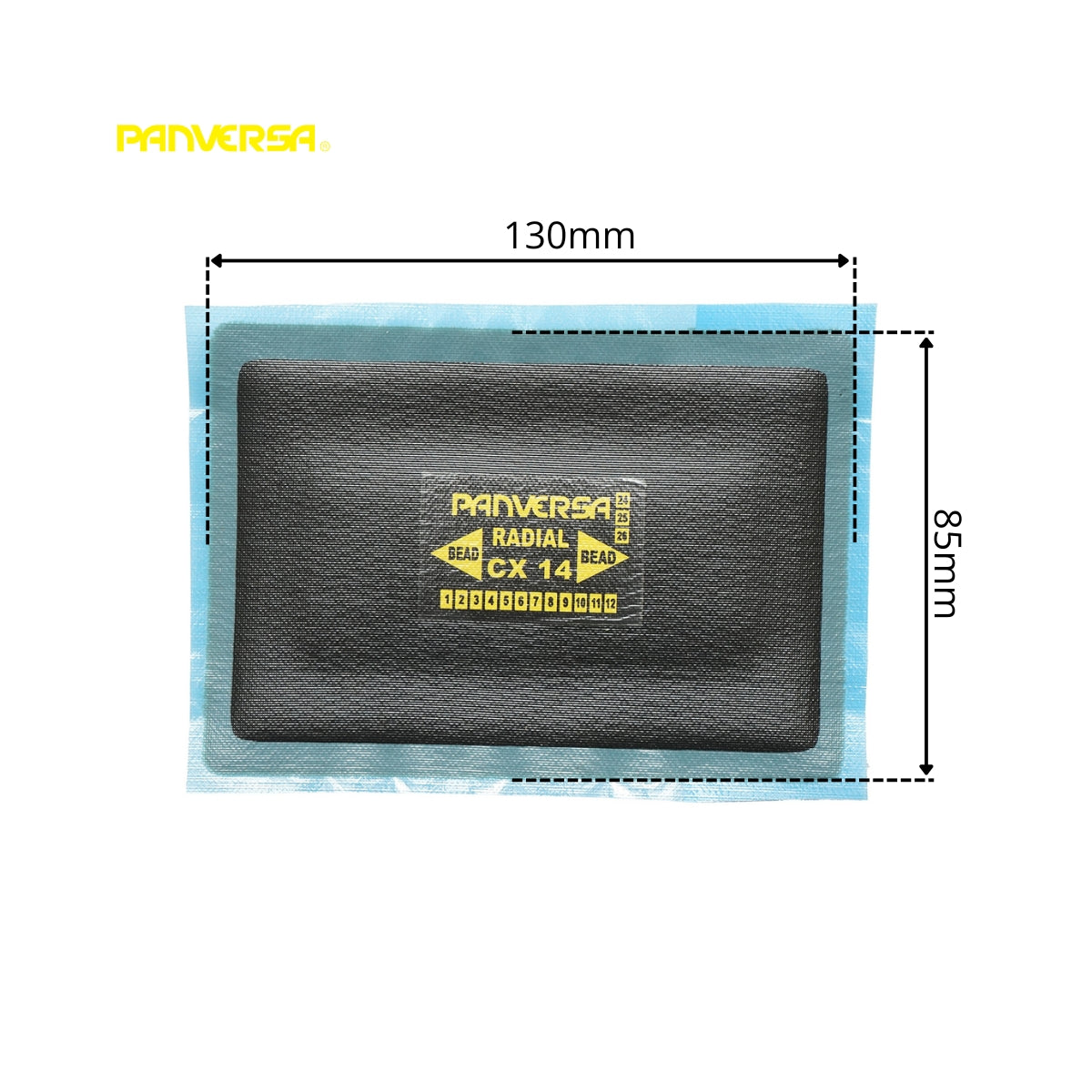 Toppe di vulcanizzazione radiali 85x130mm per pneumatici 10 pz/scatola CX-14 Panversa