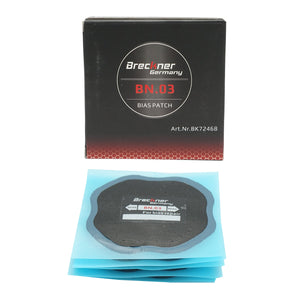 Toppe per riparazione pneumatici diagonali 95x95mm 10 pezzi/set Breckner Germany