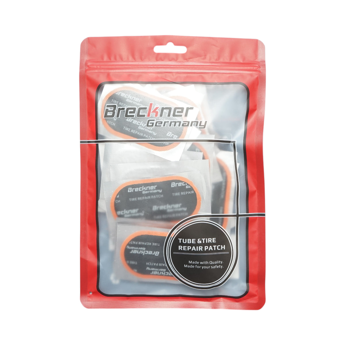 Toppe vulcanizzanti ovali 45x80mm universali per camere d'aria 30 pz/set Breckner Germany