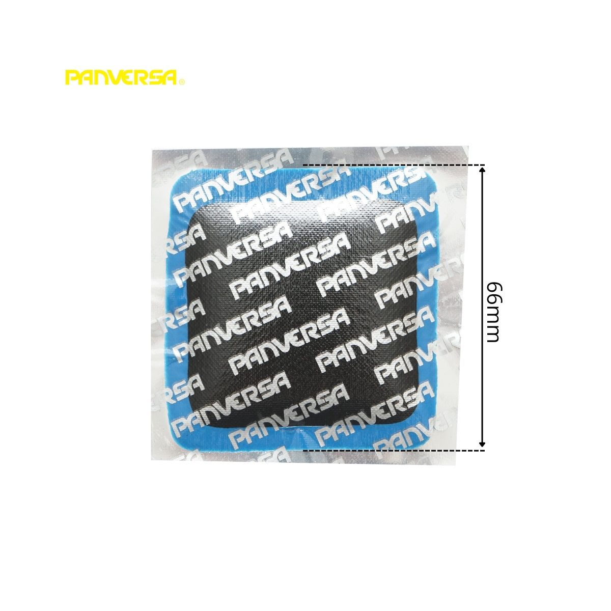 Toppe vulcanizzanti quadrate 66mm UP8 per camere d'aria 25 pz/set Panversa