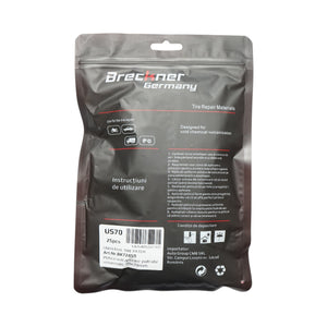Toppe vulcanizzanti quadrate 70x70mm universali per camere d'aria 25 pz/set Breckner Germany